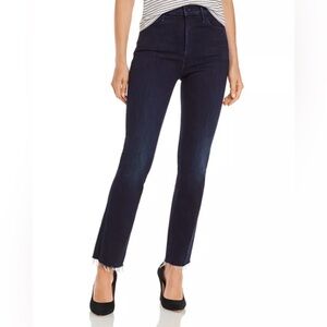 MOTHER The Hustler Frayed Ankle Jeans in Howling At The Disco Ball